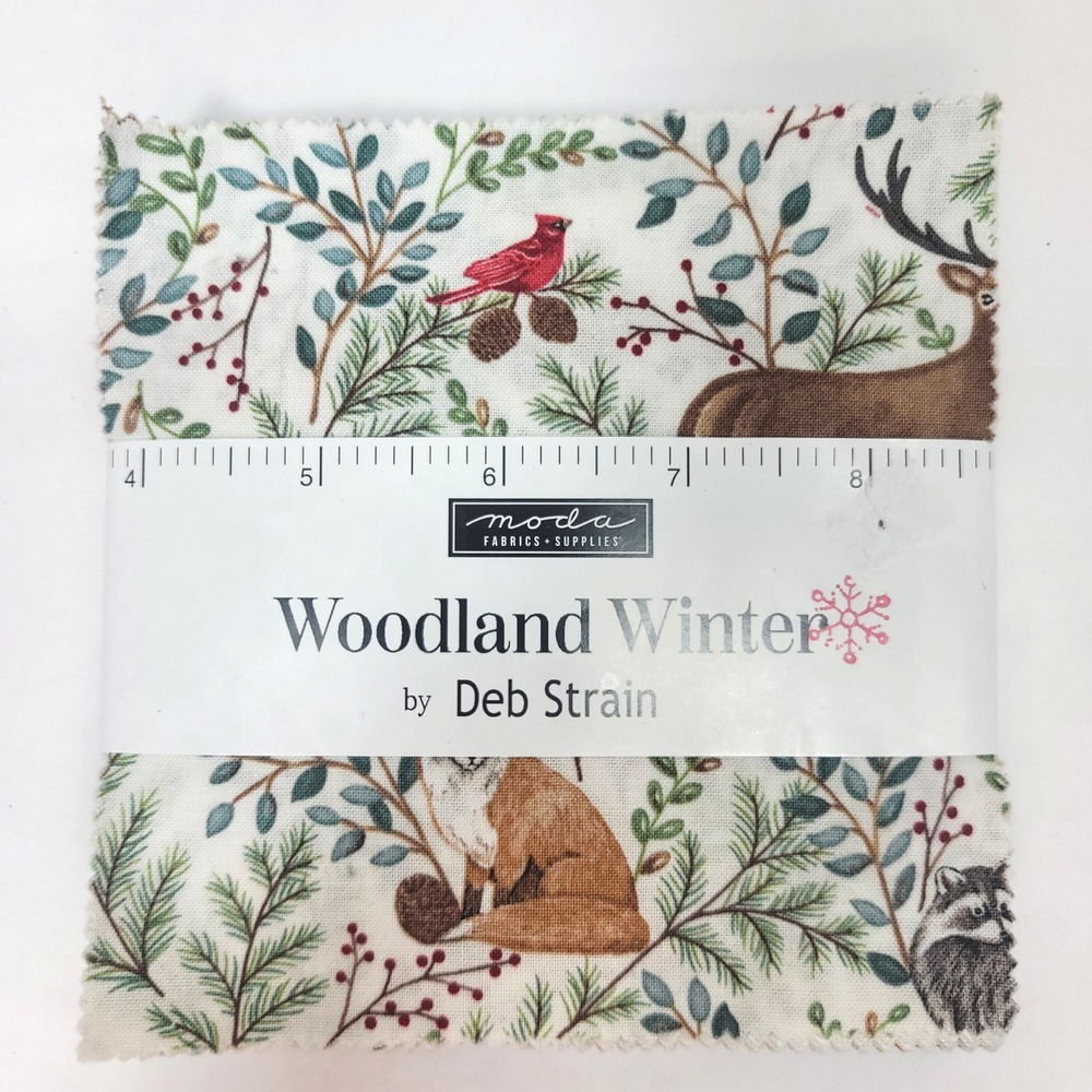 Moda Woodland Winter Deb Strain Charm Pack 5" Squares 42pc Cotton Fabric 56090PP